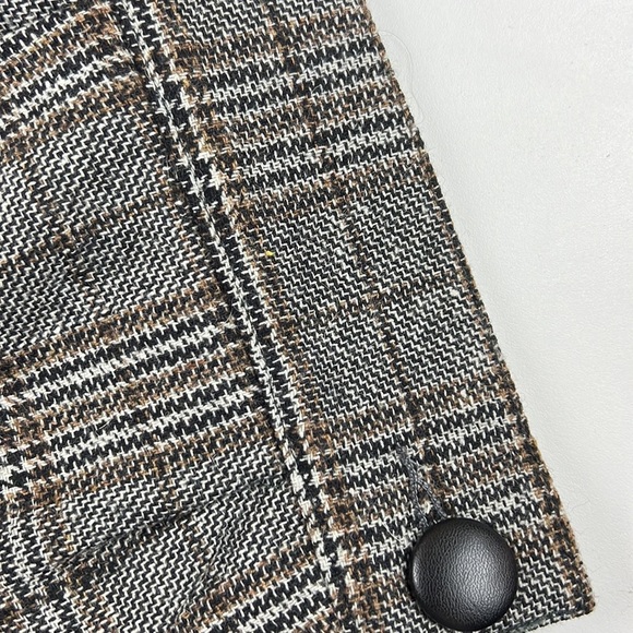 Coco & tashi Brown Plaid Pants with Button Cuffs - Picture 5 of 11